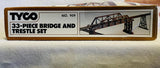 TYCO 33-Piece Bridge and Trestle Set (909) HO Scale (Plastic Model Kit) Complete in Box (Pictured)