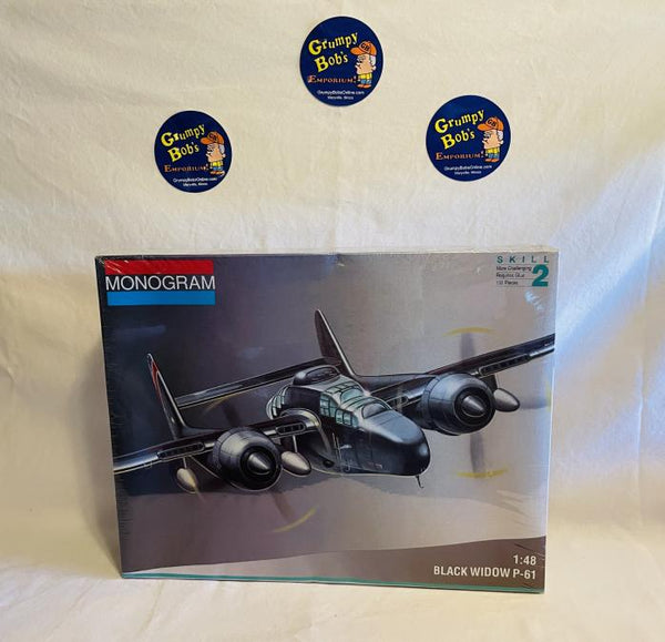 Black Widow P-61 (7546) 1:48 Scale (Monogram Models, Inc.) (Plastic Model Kit) New in Box (Pictured)