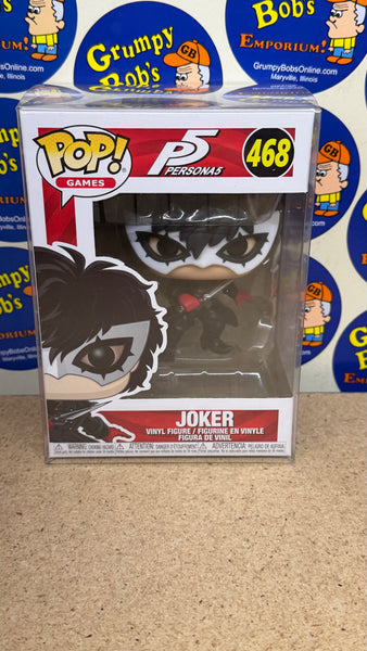 POP! Games #468: Persona5 - Joker (Funko POP!) Figure and Box w/ Protector
