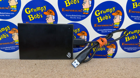 External Hard Drive - 2TB - Black - Backup Plus Slim (2R1APL-500) (Seagate) Pre-Owned