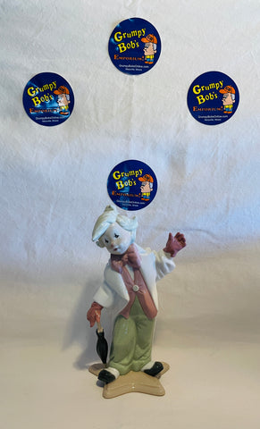 Boy Clown Holding Umbrella - 1993 (Golden Memories) (From the Lladro Family of Products) Pre-Owned (Pictured)