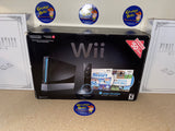 System - Black - GameCube Compatible (RVL-001 USA) (Nintendo Wii) Pre-Owned w/ Box (Matching Serial #) (STORE PICK-UP ONLY)
