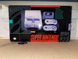 System - Original Model (Super Nintendo) Pre-Owned: System, Super Mario World Game w/ Manual, 2 Controllers, AC Adapter, AV + RFU Cord, Manuals, Inserts, Styrofoam, and Box (IN-STORE SALE AND PICKUP ONLY)