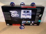 System - Original Model (Super Nintendo) Pre-Owned: System, Super Mario World Game w/ Manual, 2 Controllers, AC Adapter, AV + RFU Cord, Manuals, Inserts, Styrofoam, and Box (IN-STORE SALE AND PICKUP ONLY)