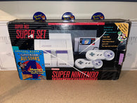 System - Original Model (Super Nintendo) Pre-Owned: System, 2 Games, 2 Controllers, AC Adapter, AV + RFU Cord, 2 Manuals, Inserts, and "Mario All Stars Special Offer" System Box (IN-STORE SALE AND PICKUP ONLY)