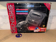 System - Model 2 (Sega Genesis) Pre-Owned w/ Official 3 Button Controller, RFU Cable, AC Power Adapter, Cardboard Insert, Game, and "Sonic 2 Edition" Box