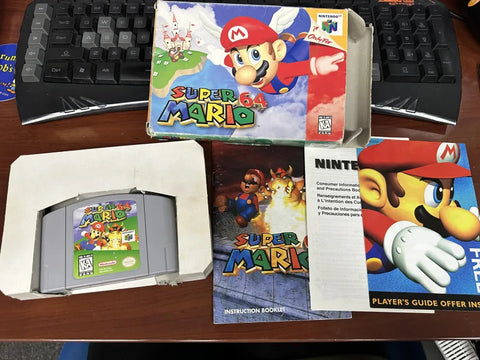 Super Mario 64 (Nintendo 64) Pre-Owned: Game, Manual, Inserts, Tray, and Box (Pictured)