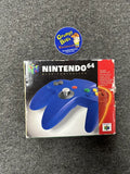 Wired Controller - Blue - Official (Nintendo 64) Pre-Owned: Controller and Box (Pictured)