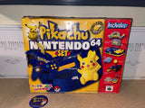 System - Blue Pikachu Edition (Toys R Us Exclusive) (Nintendo 64) Pre-Owned: System, Controller, AV Cord, Power Supply, Game, VRU, Styrofoam Insert, and Box (STORE PICK-UP ONLY)