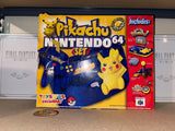 System - Blue Pikachu Edition (Toys R Us Exclusive) (Nintendo 64) Pre-Owned: System, Controller, AV Cord, Power Supply, Game, VRU, Styrofoam Insert, and Box (STORE PICK-UP ONLY)