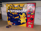 System - Blue Pikachu Edition (Toys R Us Exclusive) (Nintendo 64) Pre-Owned: System, Controller, AV Cord, Power Supply, Game, VRU, Styrofoam Insert, and Box (STORE PICK-UP ONLY)