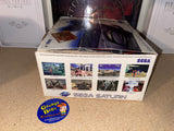 System System (Black - Model 2 / MK-8000A) (Sega Saturn) Pre-Owned: System, Official Controller, AV Cable, Power Cord, and Box
