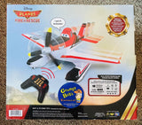 Disney Planes Fire & Rescue: DUSTY - Pontoon Airplane With Programmable Remote Control (00293) (Thinkway Toys) New in Box (Pictured)