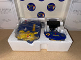 System - Blue Pikachu Edition (Toys R Us Exclusive) (Nintendo 64) Pre-Owned: System, Controller, AV Cord, Power Supply, Game, VRU, Styrofoam Insert, and Box (STORE PICK-UP ONLY)