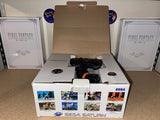 System System (Black - Model 2 / MK-8000A) (Sega Saturn) Pre-Owned: System, Official Controller (MK-80116), AV Cable, Power Cord, Manual, and Box