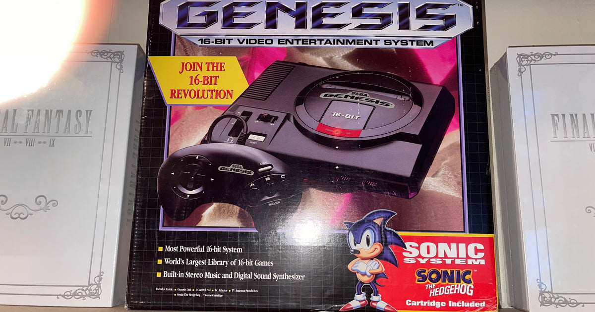 Genesis System Box Reproduction System (Model 1) (Sega Genesis) Pre-Owned w/ Sonic System Edition Box ...