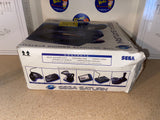 System System (Black - Model 1 / MK-8000) (Sega Saturn) Pre-Owned: System, Official Controller (MK-80116), AV Cable, Power Cord, and Box