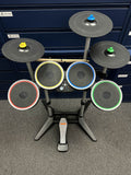 Wireless Pro-Drums + Pro-Cymbals (Rock Band 3) (Harmonix) (MadCatz) (Xbox 360) Pre-Owned w/ Pedal + Sticks