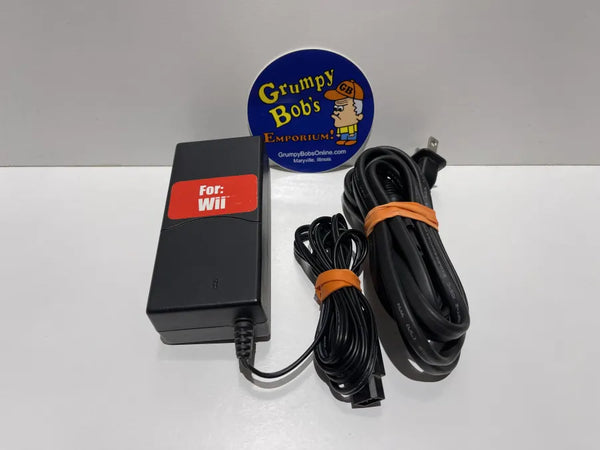 AC Power Adapter - 3rd Party - Black (Nintendo Wii) Pre-Owned