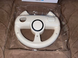 Mario Kart 8 Racing Wheel - White (PowerA) (Nintendo Wii) Pre-Owned w/ Box (No Game) (Pictured)