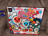 Taiko no Tatsujin: Wai Wai Happy Muyome (Drum Master) Bundle (Namco) IMPORT (Playstation 1) Pre-Owned: Drum, Stand, Sticks, Game, Inserts, and Box (Pictured)