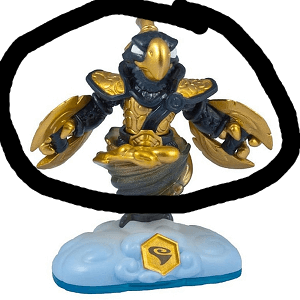 LEGENDARY FREE RANGER (Variant / SWAP-able) Air (Skylanders Swap Force) Pre-Owned: Figure Only (Top Half ONLY)