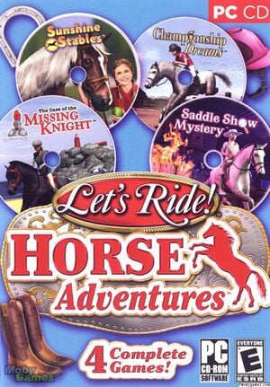 Let's Ride! Horse Adventures: 4 Complete Games (PC Game) Pre-Owned: 2 Discs, Installation Insert, and Case w/ Slipcover