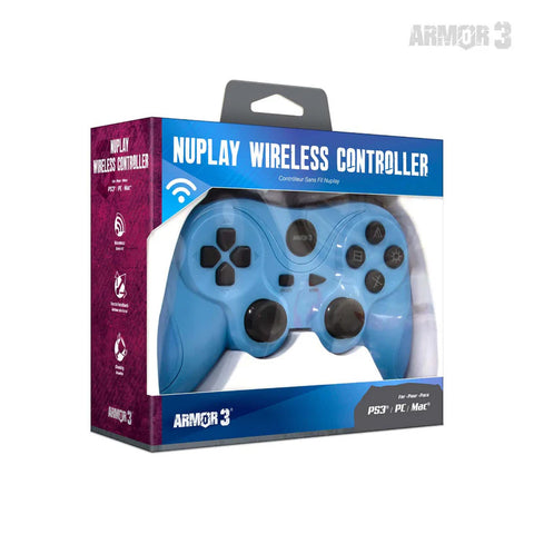 Wireless Controller - Light Blue (NuPlay) (Armor3) (PlayStation 3) NEW