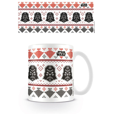 Star Wars Darth Vader Pattern Holiday Ceramic Mug - 11oz (Pyramid America) NEW