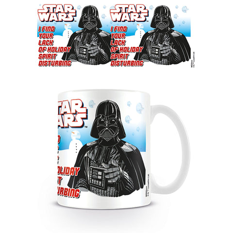 Star Wars Darth Vader Pattern Holiday Ceramic Mug - 11oz (Pyramid America) NEW