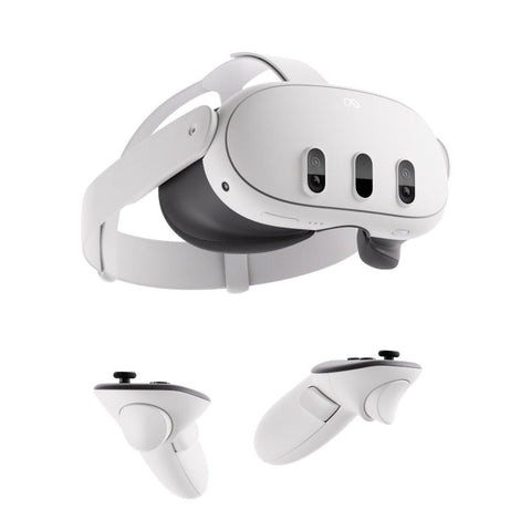 System - 128GB Edition - White (Oculus Quest 3) Pre-Owned: Headset, Left and Right Hand Controllers, and Charger