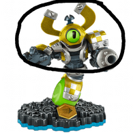 NITRO MAGNA CHARGE (Variant / SWAP-able) Tech (Skylanders Swap Force) Pre-Owned: Top HALF ONLY