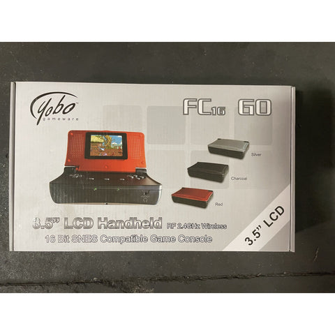 FC16 GO Handheld Console for SNES - Charcoal (Yobo) NEW