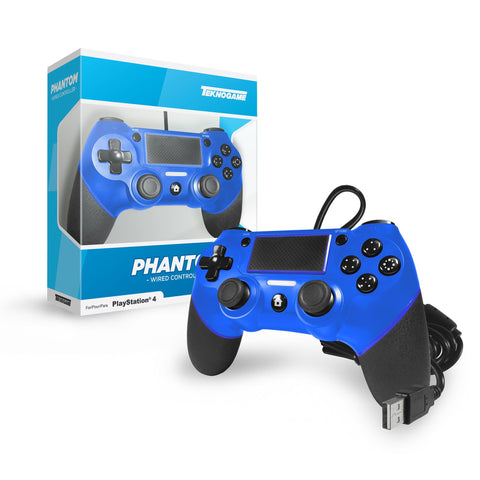 Wired Controller - Phantom - Blue [Teknogame] (Playstation 4) NEW