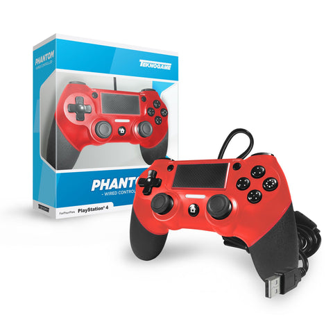Wired Controller - Phantom - Red [Teknogame] (Playstation 4) NEW