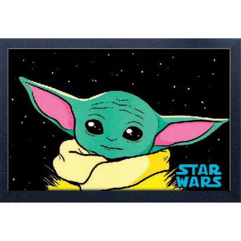 The Mandalorian The Child Space Gel Coat Framed Poster - 11" x 17" (Pyramid America) NEW
