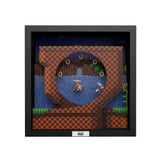 Sonic Mania: Green Hill Zone - 9"x9" Shadow Box Art (Pixel Frames) (Sega) NEW