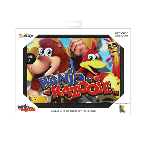 Banjo and Kazooie: Dynamic Duo - Framed Lenticular Poster 10"x 12" (PLAX) (Rare) NEW