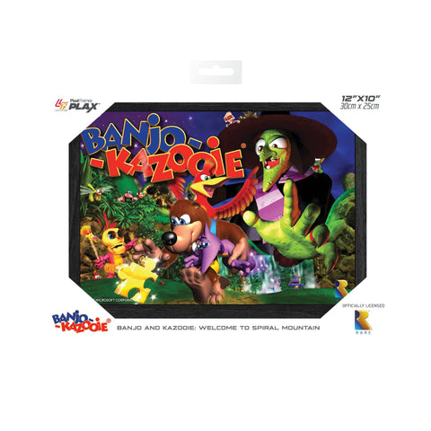 Banjo and Kazooie: Welcome to Spiral Mountain - Framed Lenticular Poster 10"x 12" (PLAX) (Rare) NEW