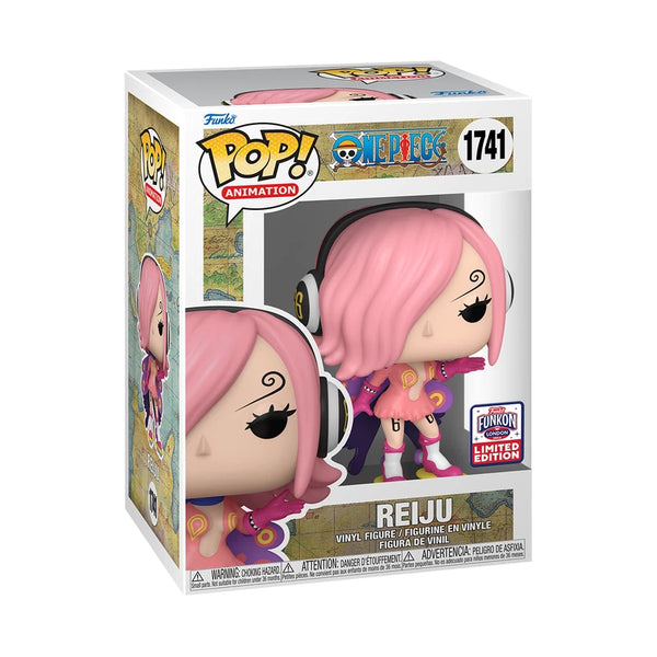 POP! Animation #1741: One Piece - Reiju [2024 London Funkon Limited Edition] (Funko POP!) Figure and Box w/ Protector