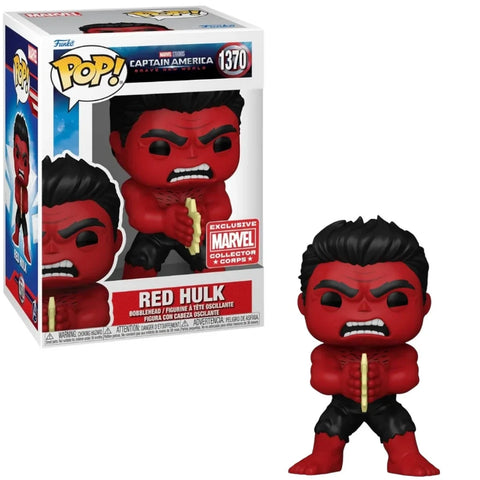 POP! Marvel #1370: Captain America Brave New World - Red Hulk [Collector Corps Exclusive] (Funko POP!) Figure and Box w/ Protector