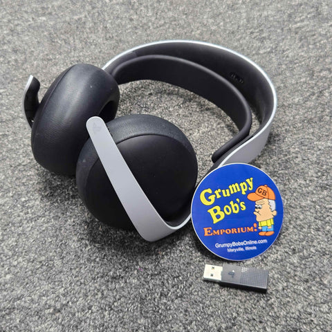 Wireless Headset - PULSE Elite - Sony - White (Playstation 5) Pre-Owned w/ USB Dongle