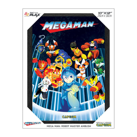 Mega Man: Robot Master Ambush - Framed Lenticular Poster 10"x 12" (PLAX) (Capcom) NEW