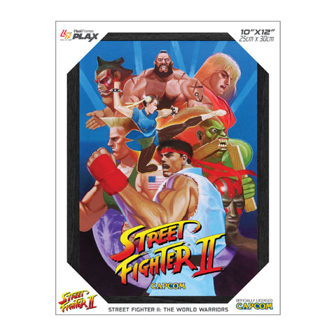Street Fighter II: World Warriors - Framed Lenticular Poster 10"x 12" (PLAX) (Capcom) NEW