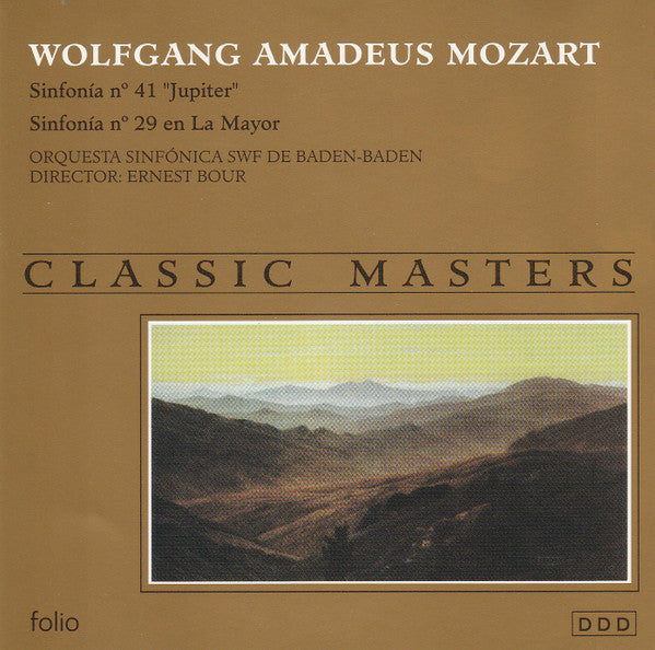 Classic Masters: Wolfgang Amadeus Mozart (Sinfonia No. 41) (Audio CD) Pre-Owned