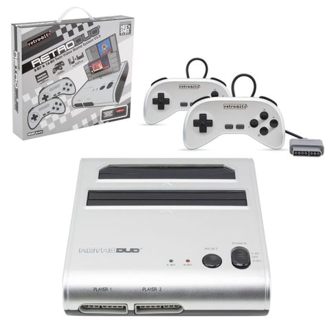 System - RetroDuo Dual 2-in-1 (NES & SNES) Silver/Black (Retro-Bit) NEW