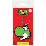 Super Mario: Yoshi (Head) - Soft PVC Keychain (Pyramid America) NEW