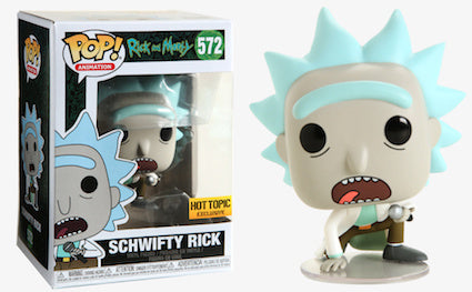POP! Animation #572: Rick and Morty - Schwifty Rick (Hot Topic Exclusive) (Funko POP!) Figure and Box w/ Protector
