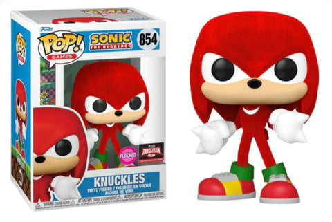 POP! Games #854: Sonic The Hedgehog - Knuckles (Flocked) (Target Con 2022 Limited Edition Exclusive) (Funko POP!) Figure and Box w/ Protector