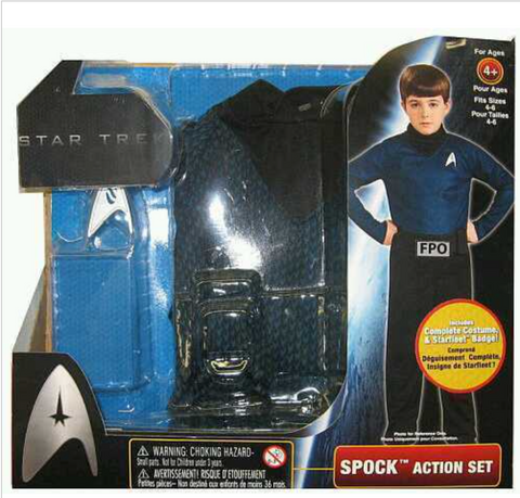 COSTUME - Star Trek Spock Roll Play Action Set (Children's Size 4-6)  (LOCAL PICKUP ONLY)